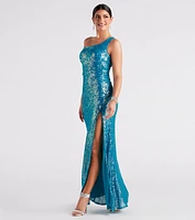 Effie Formal Sequin Cutout Mermaid Dress