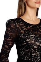 Kennedi Lace Illusion Dress