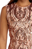 Hailey Open Back Sequin Dress