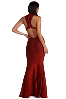 Jessica Glitter Open Back Dress