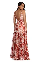 Christina Floral Chiffon Dress