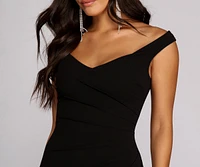 Tessa Off The Shoulder Ruched Dress