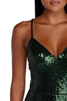 Celeste Sparkling Siren Evening Dress