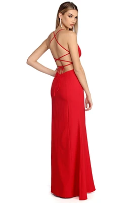 Alyssa Formal Open Back Dress