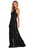 Erin Formal Sequin Halter Dress