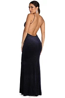 Alexis Formal Open Back Velvet Dress