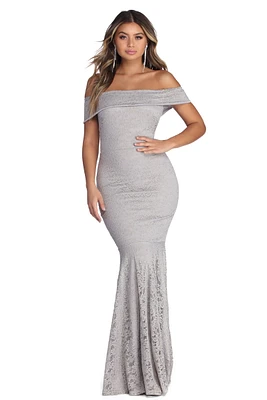 Avalynn Formal Mermaid Lace Dress