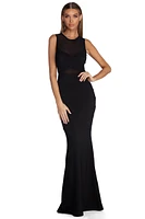 Amanda Formal Bandage Illusion Dress