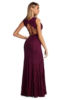 Tara Formal Glitter Lace Dress