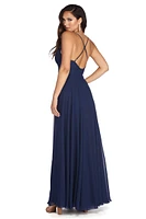 Mya Formal Sleeveless Chiffon Dress