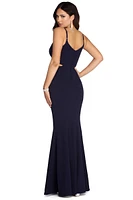 Liza Formal Rhinestone Mermaid Dress