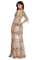 Rachel Formal Sequin Tassel Dress