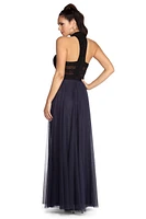 Francesca Formal Beaded Chiffon Dress