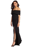 Lana Formal High Slit Glitter Dress