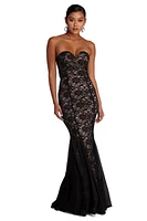 Daniela Formal Glitter Lace Dress