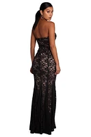 Daniela Formal Glitter Lace Dress