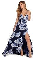 Bea Formal Floral Wrap Dress