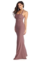 Tessa Formal Halter Chiffon Dress