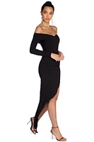 Addilyn Formal Asymmetrical Wrap Dress