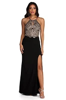 Alondra Formal Lace Halter Dress