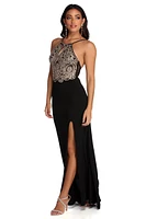 Alondra Formal Lace Halter Dress