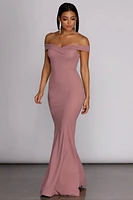 Kelly Off The Shoulder Formal Dress