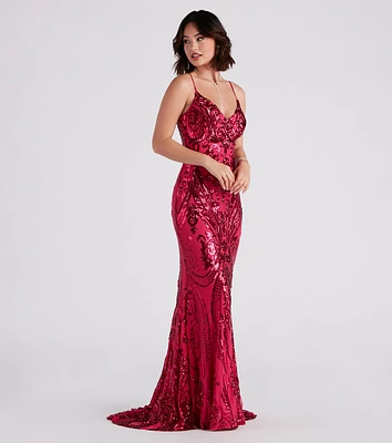 Elliana Formal Sequin Mermaid Dress