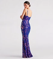 Kaley Formal Sequin Mermaid Long Dress