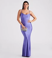 Anika Formal Satin Mermaid Dress