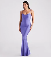 Anika Formal Satin Mermaid Dress