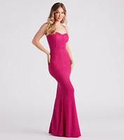 Ainsley Glittering Evening Gown