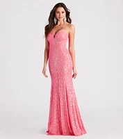 Frankie Formal Sequin Bustier Dress