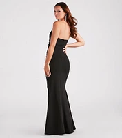 Jocelyn Formal Strapless High Slit Mermaid Dress