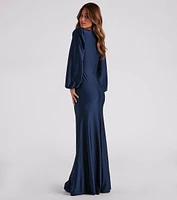 Avalynn Formal Long Sleeve Mermaid Dress