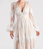 Evelyn Formal Plunge A-Line Dress