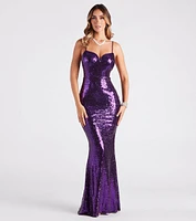 Brandi Formal Sequin Sweetheart Mermaid Dress