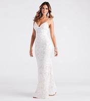 Althea Formal Sequin V-Neck Mermaid Dress