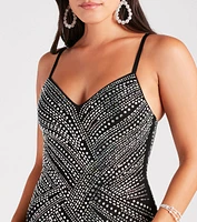 Josselyn Formal Rhinestone Slim Long Dress