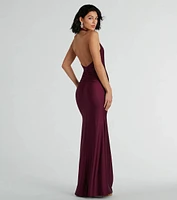 Diane Formal Halter Mermaid Long Dress