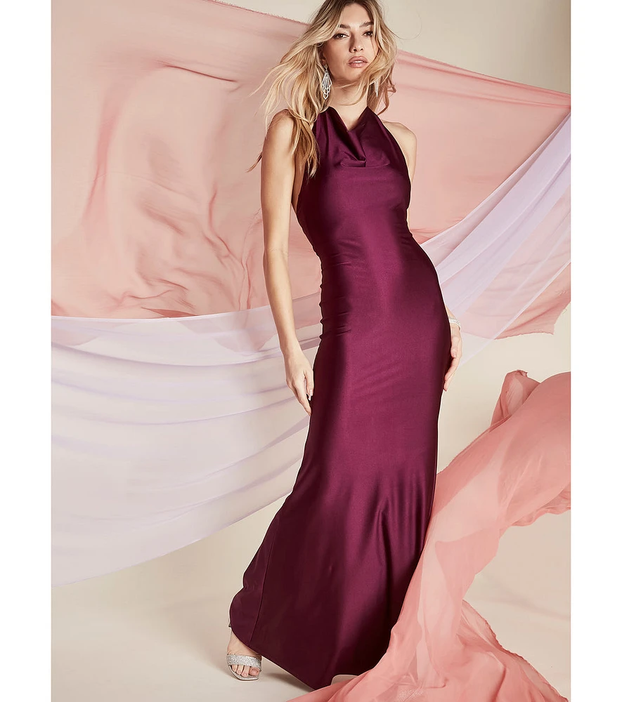 Diane Formal Halter Mermaid Long Dress