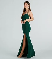 Laylah Formal Lace-Up Back Mermaid Dress