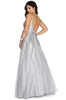 Mira Glitter Glow Ball Gown