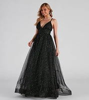 Vanessa V-Neck Tulle Gown