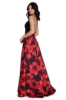 Marjorie Charming Florals Ball Gown