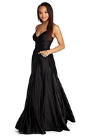 Angelie Embellished Satin Gown