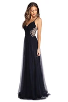 Kara Formal Rhinestone Ball Gown