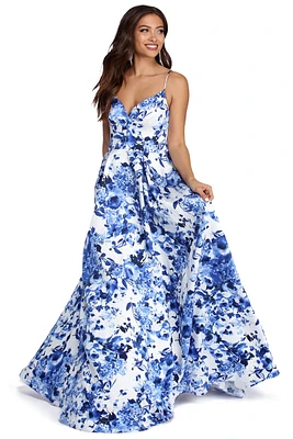 Amora Floral Ball Gown Dress