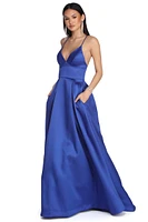 Melody Formal Satin Ball Gown