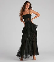 Laura Formal Tiered Tulle Dress