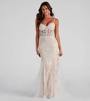 Samara Corset Lace Ball Gown